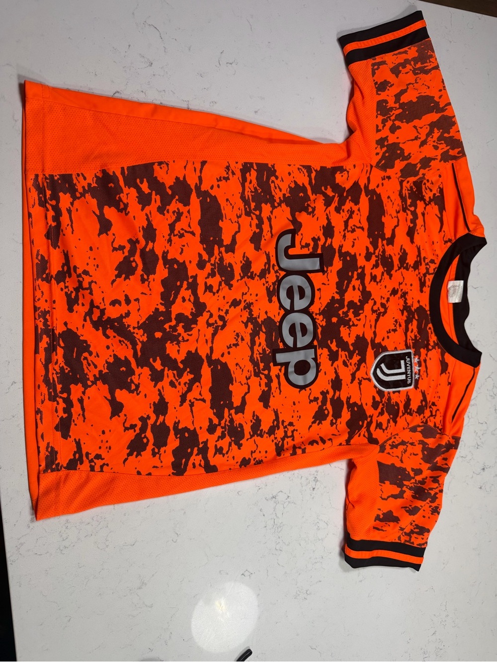 Adidas Juventus 2020/21 Third Jersey Orange Black Camo Jeep Soccer Men’s